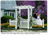 Picture of Fairfield II Vinyl Arbor with Cottage Picket Wings, Gate and Trim Kit